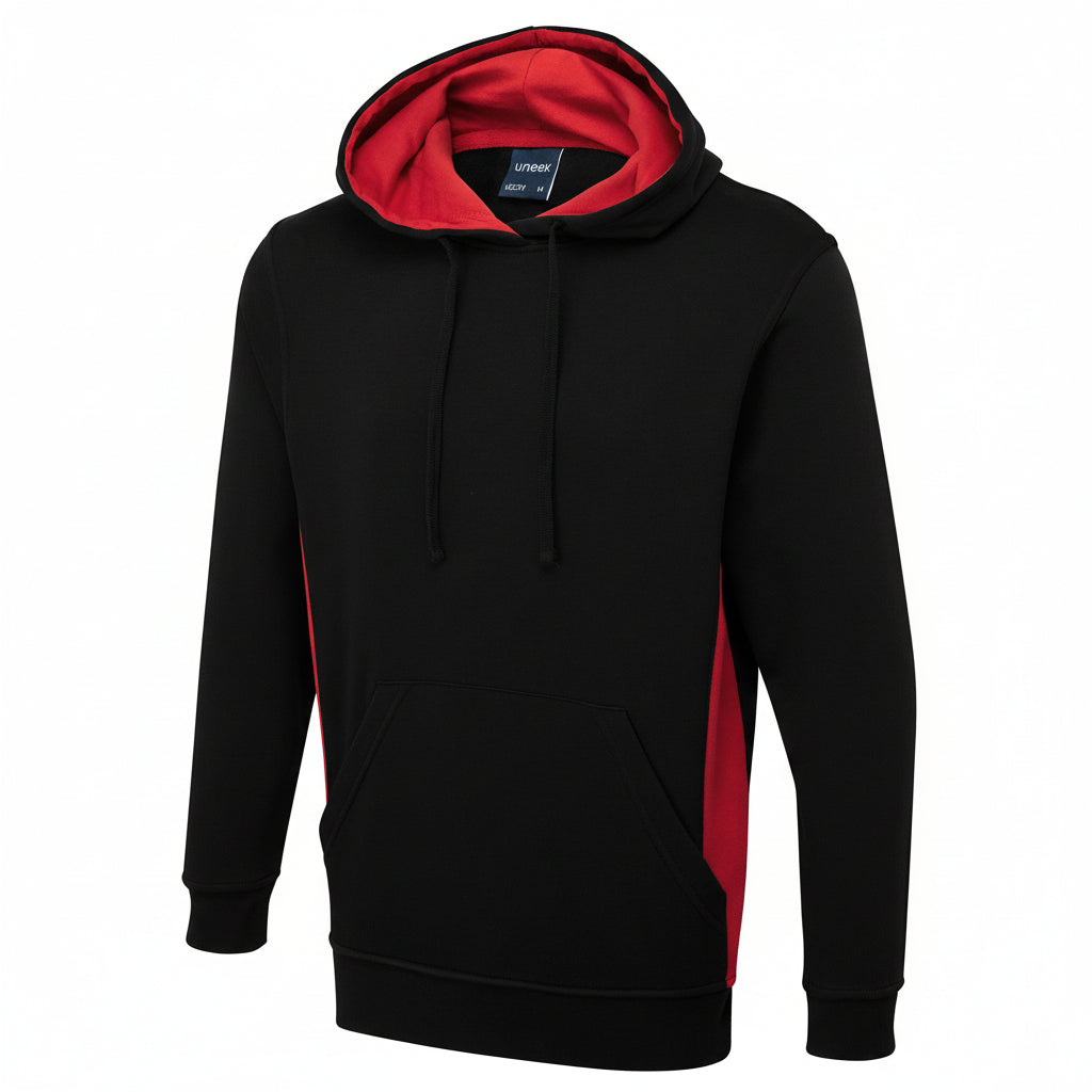 SWEAT A CAPUCHE BICOLOR 280GR 60% COTON