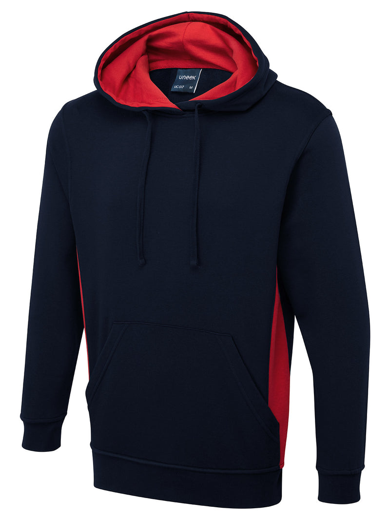 SWEAT A CAPUCHE BICOLOR 280GR 60% COTON