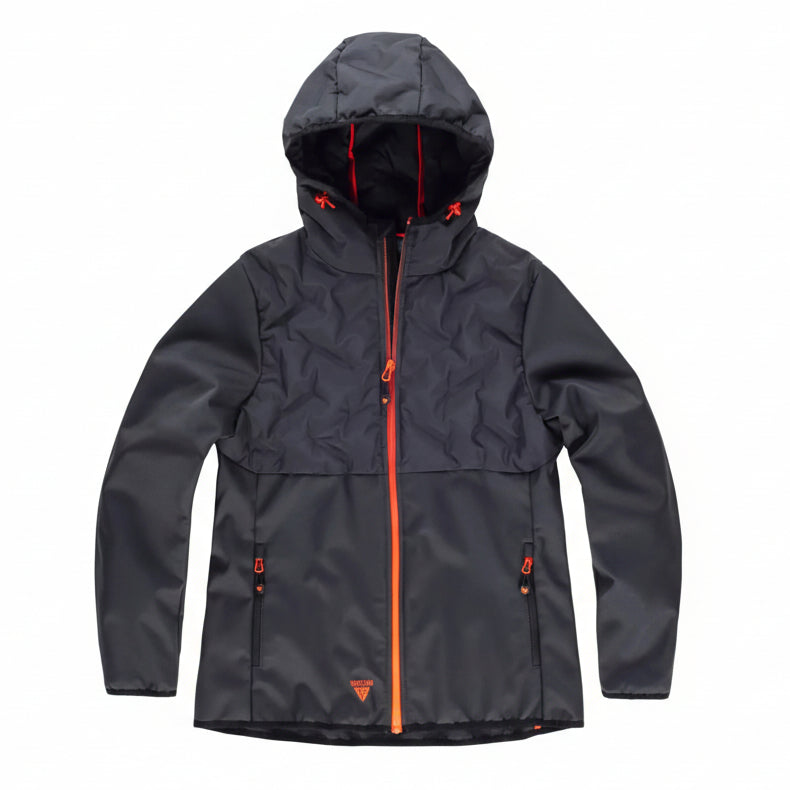 Image of FUTURE  WORKSHELL - WF3025 WORKTEAM-GRIS-FONCE-ORANGE-FLUOR