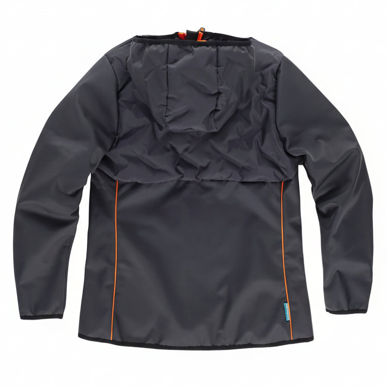 FUTURE  WORKSHELL - WF3025 WORKTEAM-GRIS-FONCE-ORANGE-FLUOR