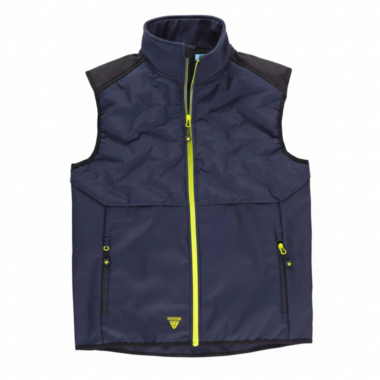 FUTURE  GILET - WF3026 WORKTEAM-GRIS-FONCE-NOIR-ORANGE-FLUOR