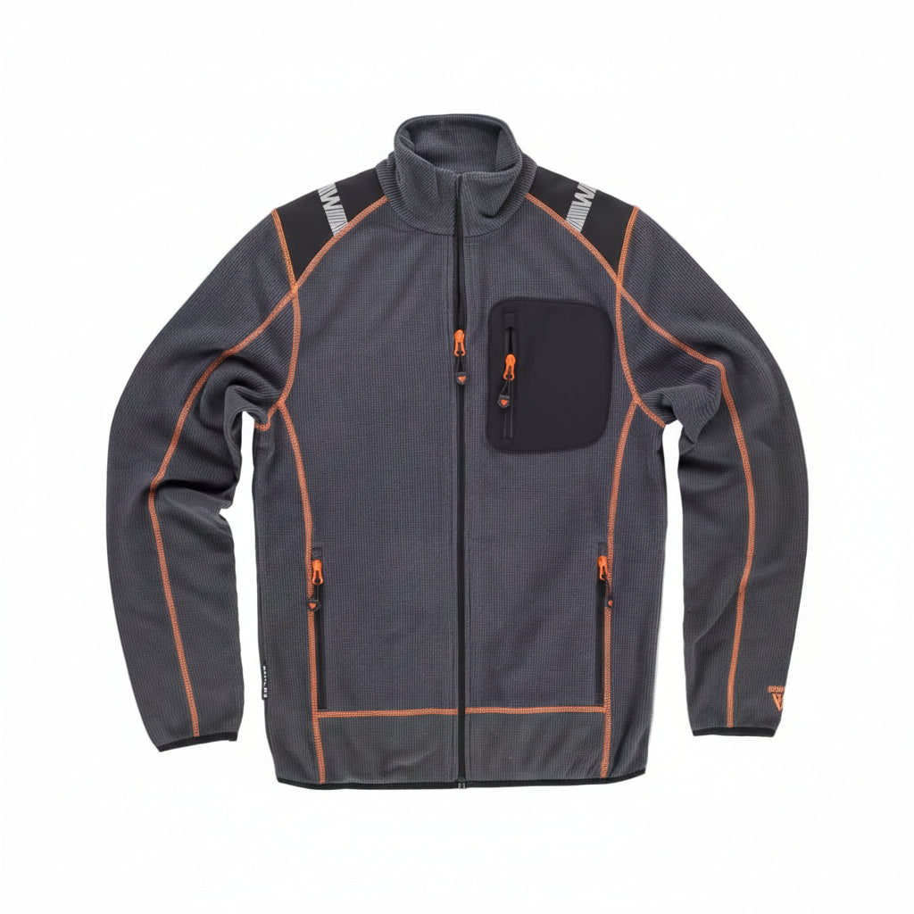 FUTURE  POLAIRE - WF3030 WORKTEAM-GRIS-FONCE-NOIR-ORANGE-FLUOR
