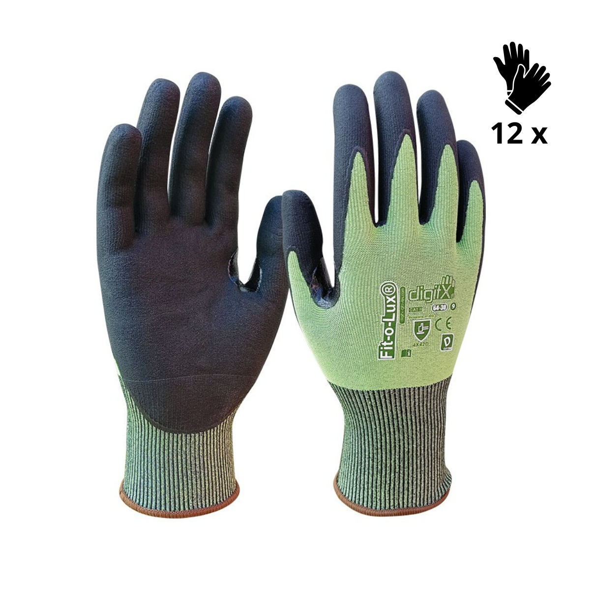X12 GANTS ANTI-COUPURE D TACTILE, FITOLUX (6,90/U) 64-30