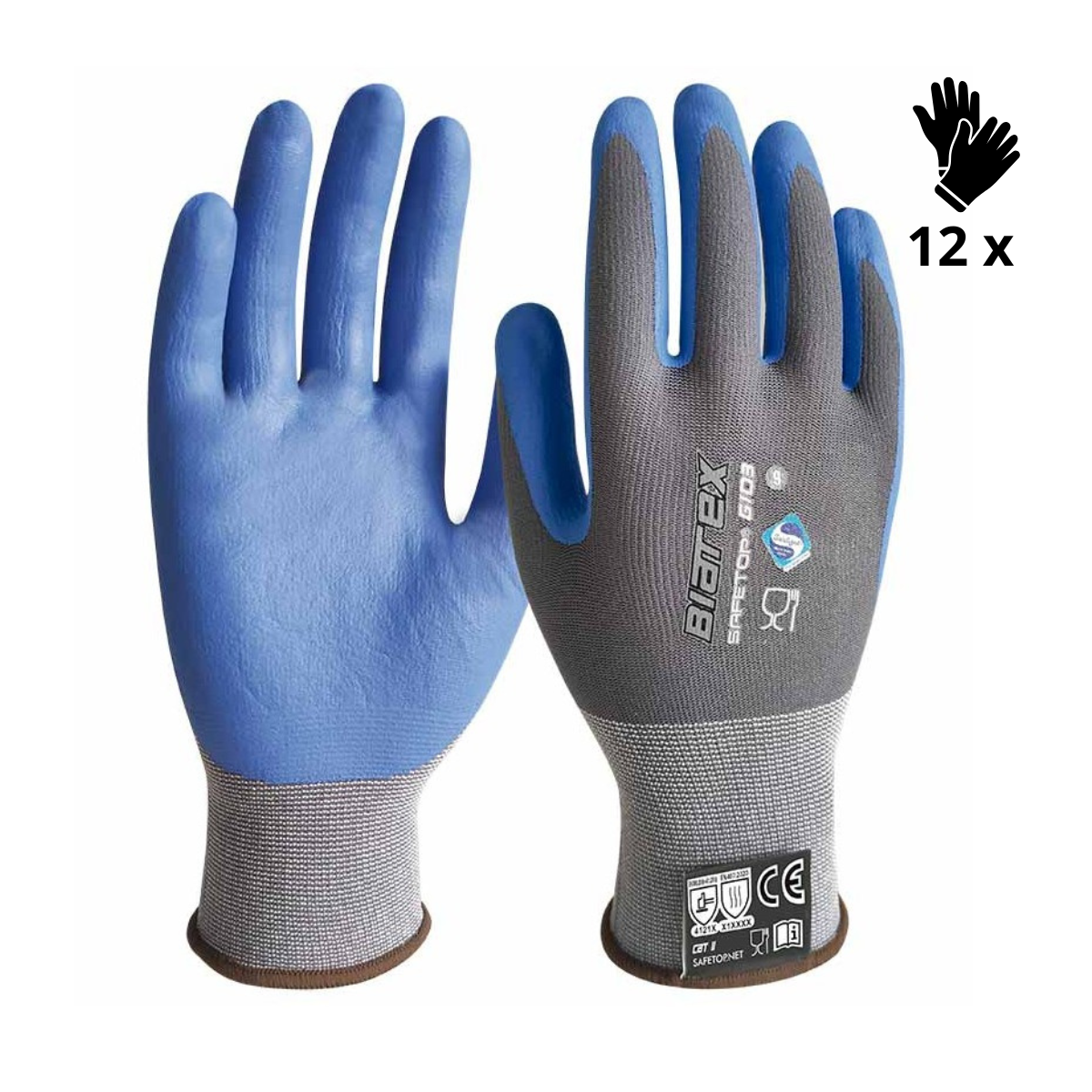 Image of X12 GANTS GANTS NITRILE ALIMENTAIRE & THERMIQUE, BIATEX (2,04€/U)