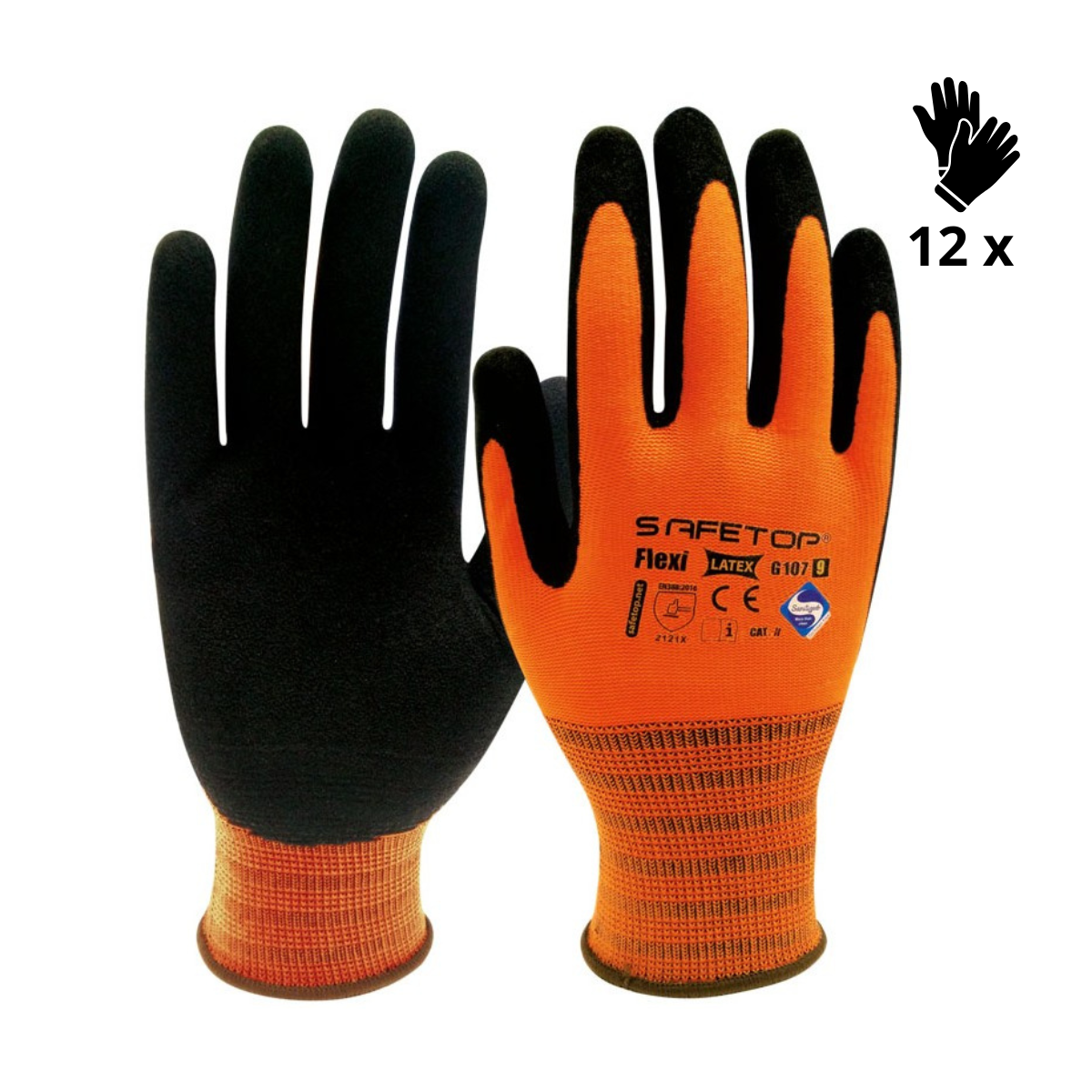 X12 GANTS LATEX ASEPTISÉ, FLEXILATEX (2,12€/U)