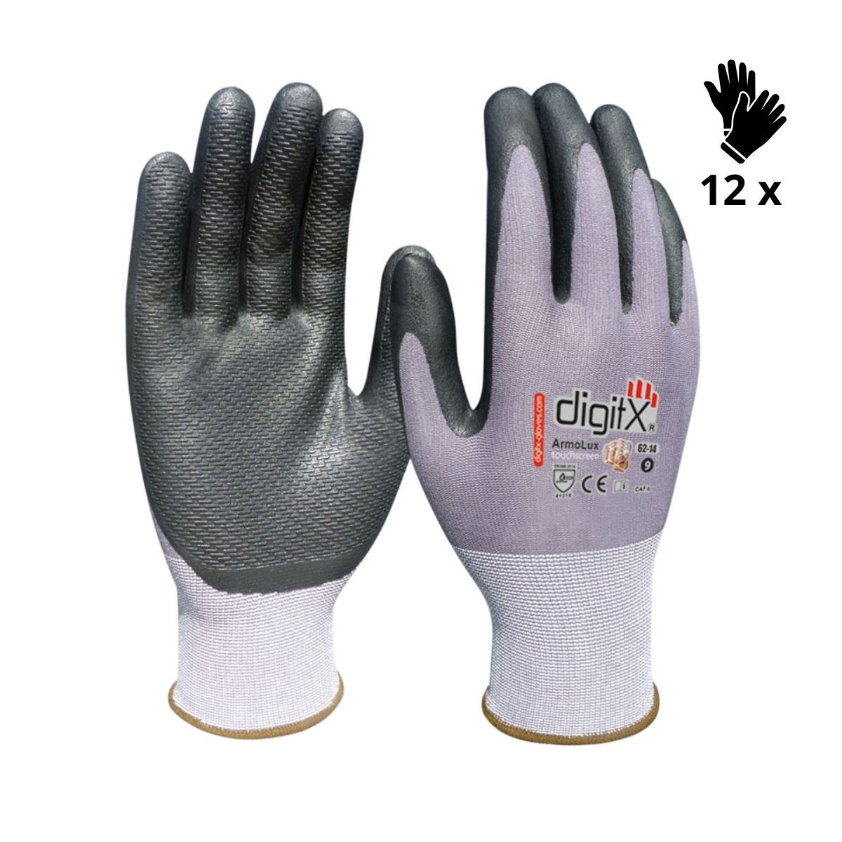 Image of X12 GANTS TACTILE NITRILE, ARMOLUX (2,61€/U)