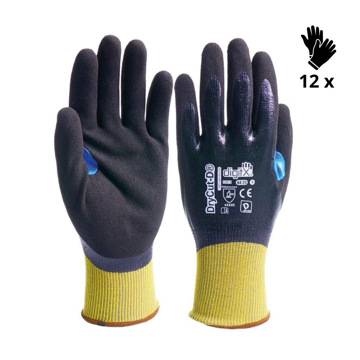 Image of X12 GANTS ANTI-COUPURES D, DRYCUT (5,20€/U)