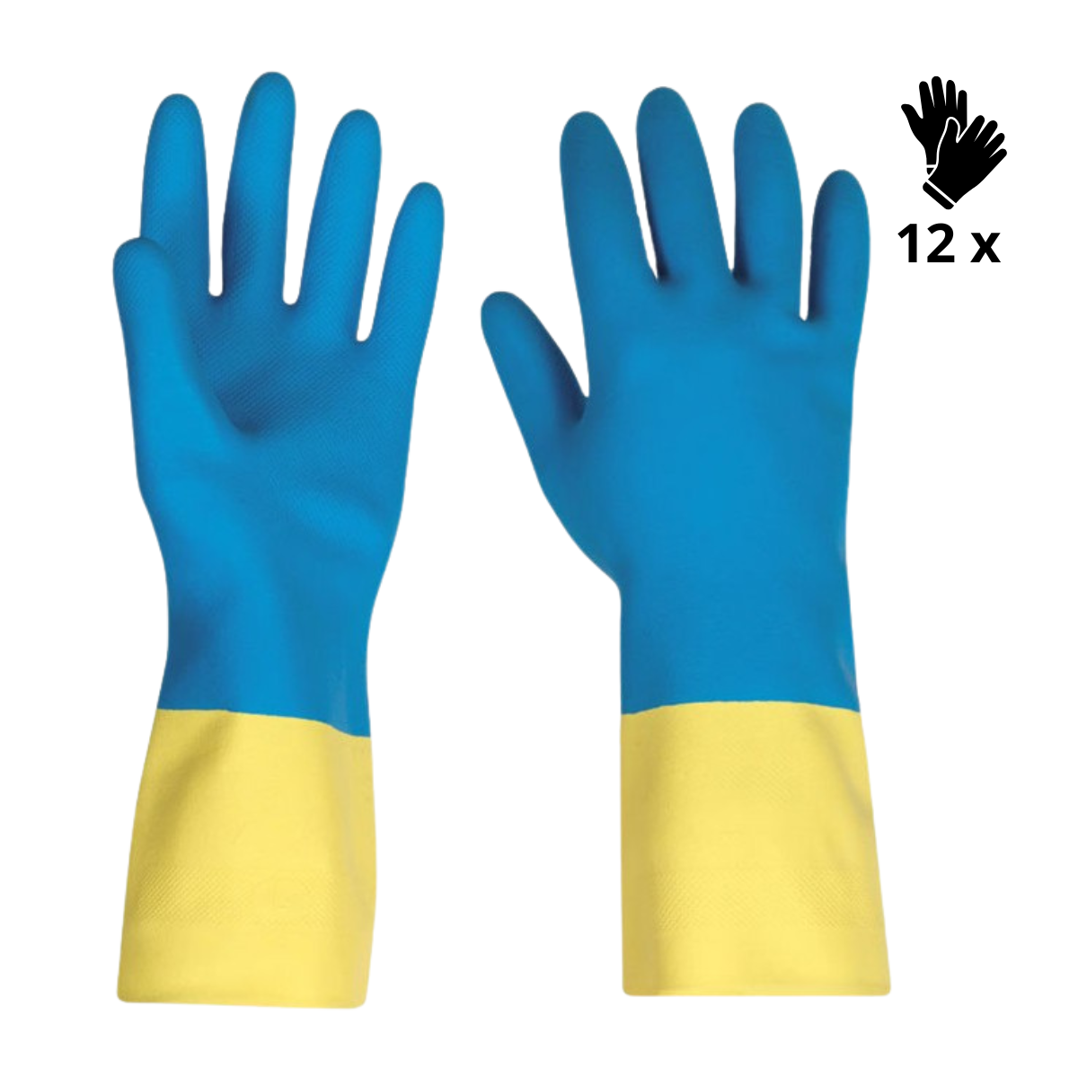 X12 GANTS CHIMIQUE NÉOPRÈNE-LATEX (1,95€/U)