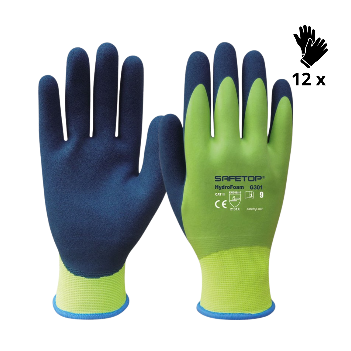 Image of X12 GANTS LATEX IMPERMÉABLE, HYDROFOAM (2,59€/U)