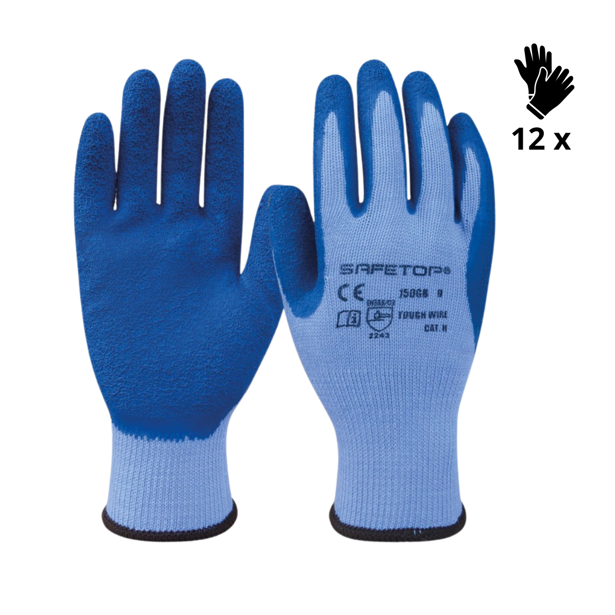X120 GANTS LATEX, TOUGH WIRE (1,06€/U)
