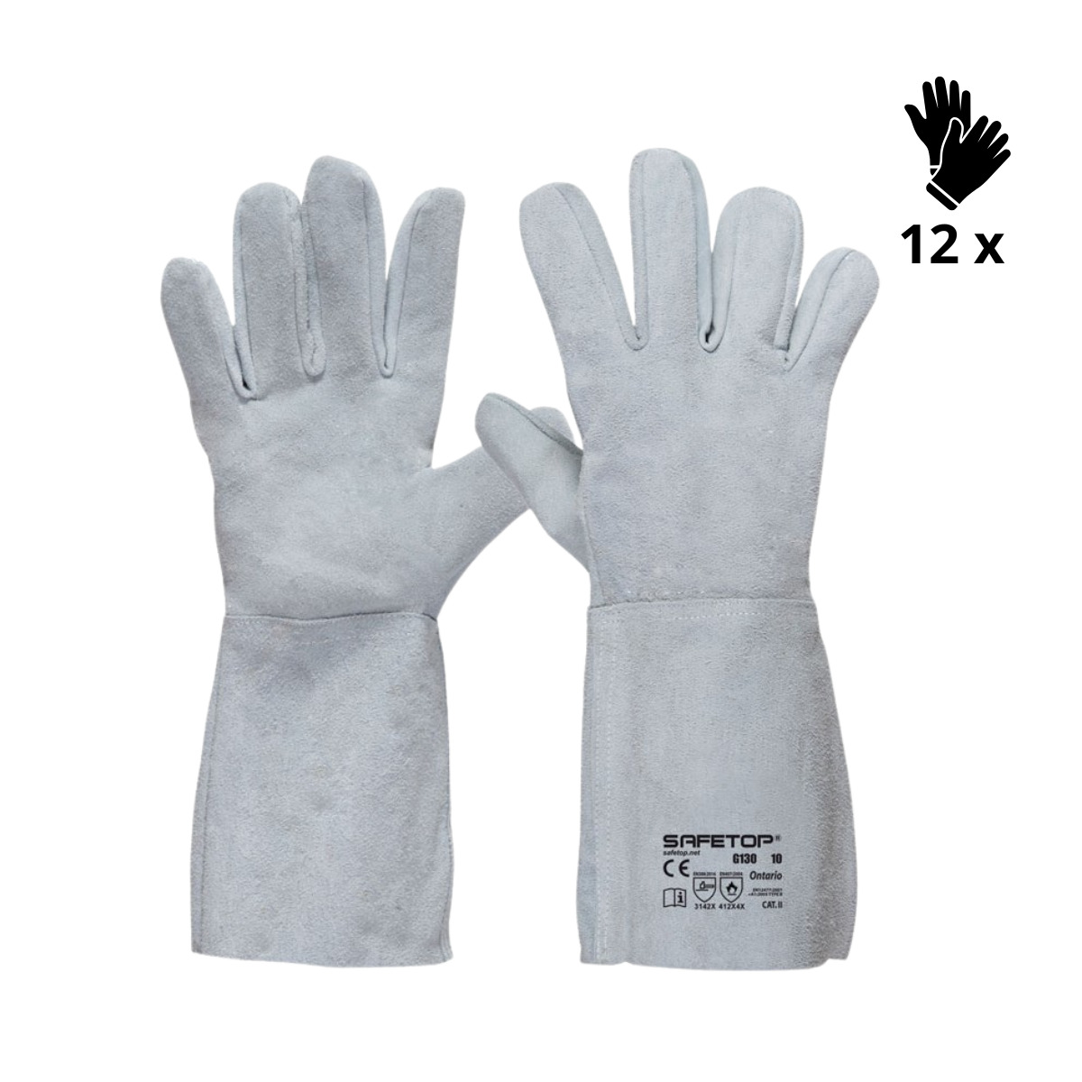 X12 GANTS DE SOUDAGE VALIDE POUR TIG, ONTARIO (2,69€/U)