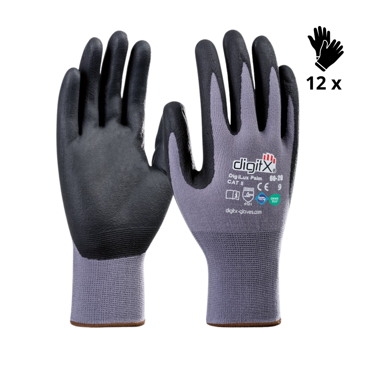 X12 GANTS TACTILE LYCRA-NITRILE ASEPTISÉ, DIGILUX (2,12€/U)