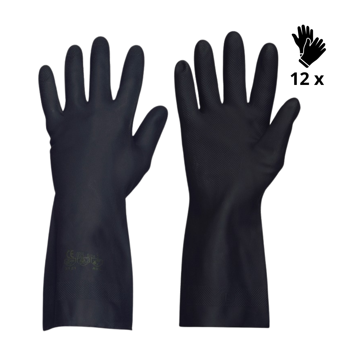Image of X12 GANTS CHIMIQUE LATEX ET NÉOPRÈNE HEAVYTECH (1,74€/U)
