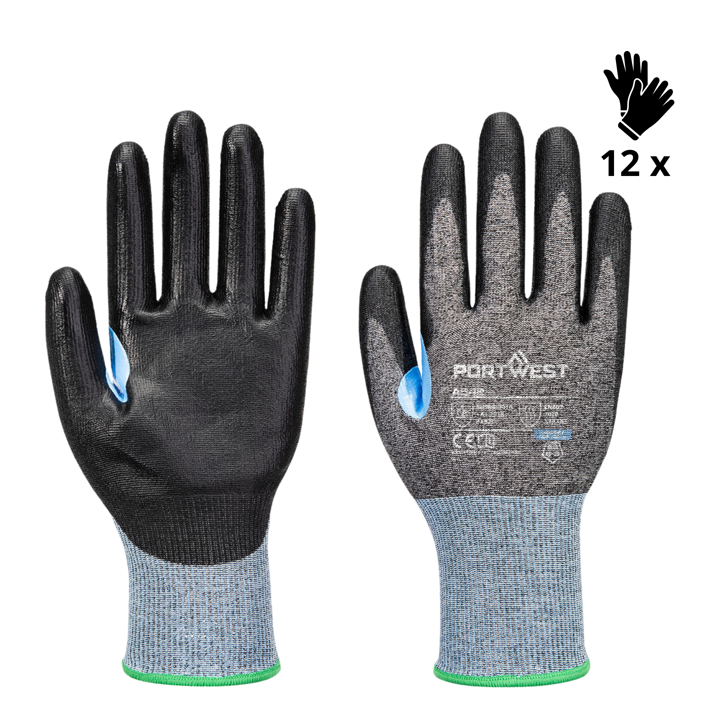 Image of X12 GANTS ANTI-COUPURE CS D18 PU A642 (4,90€/U)