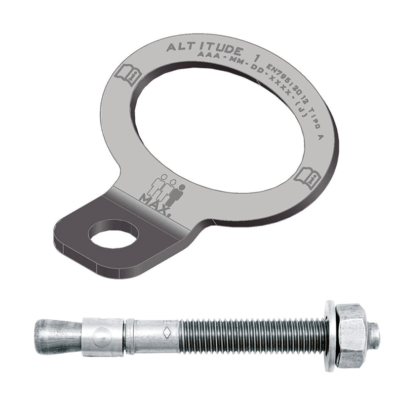 POINT D'ANCRAGE, 3 PERSONNES OUVERTURE 70 MM AVEC VIS