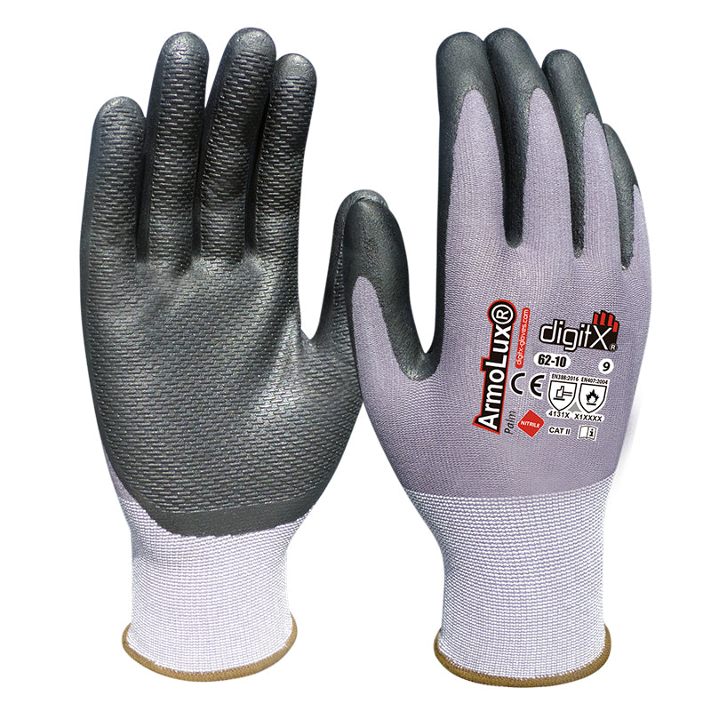 X12 GANTS ULTRA LÉGER EN NITRILE, TACTYLUX (2,22€/U)
