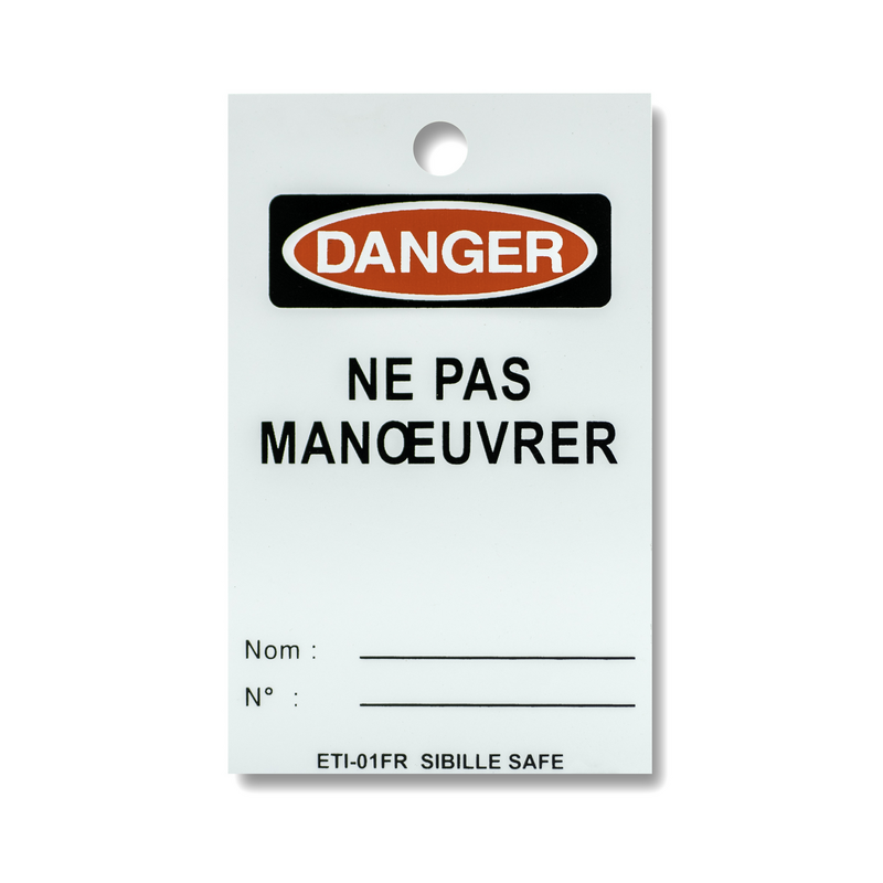 Image of LOT DE 10 ÉTIQUETTES DE CONSIGNATION « NE PAS MANŒUVRER »