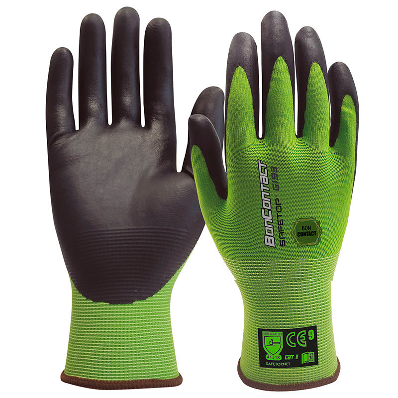 X12 GANTS ÉLASTIQUE EN NYLON ET NITRILE MICROPOREUX (1,43€/U)
