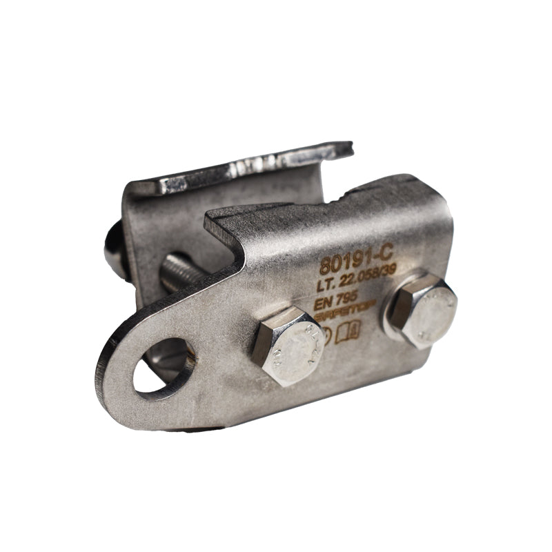 GRIFFE DE TYPE PINCE AVEC VIS ET �CROU INCLUS DANS L'ANCRAGE 80191