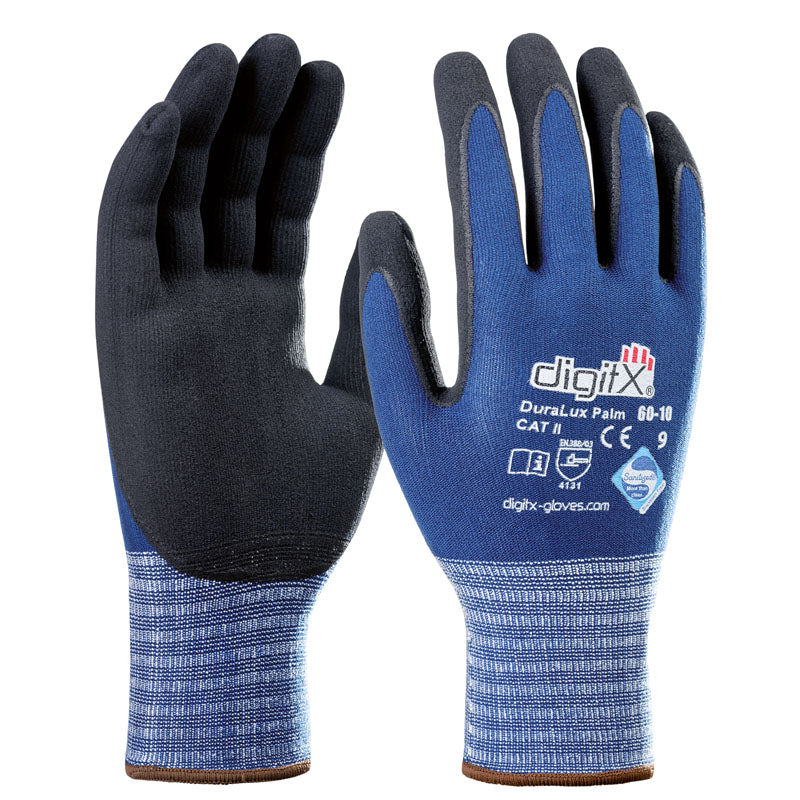 X12 GANTS MOUSSE LYCRA-NITRILE DÉSINFECTÉ, DURALUX (2,37€/U)