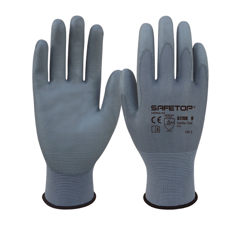 X120 GANTS EN POLYURÉTHANE GRIS (0,52€/U)