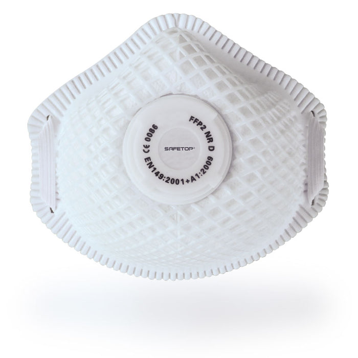 MASQUE JETABLE FFP2 NR D AVEC COQUE ET VALVE, SANS MÉTAL