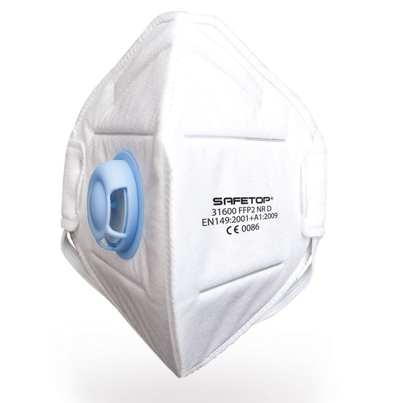 MASQUE PLIABLE VERTICAL FFP2 NR D SANS MÉTAL AVEC VALVE