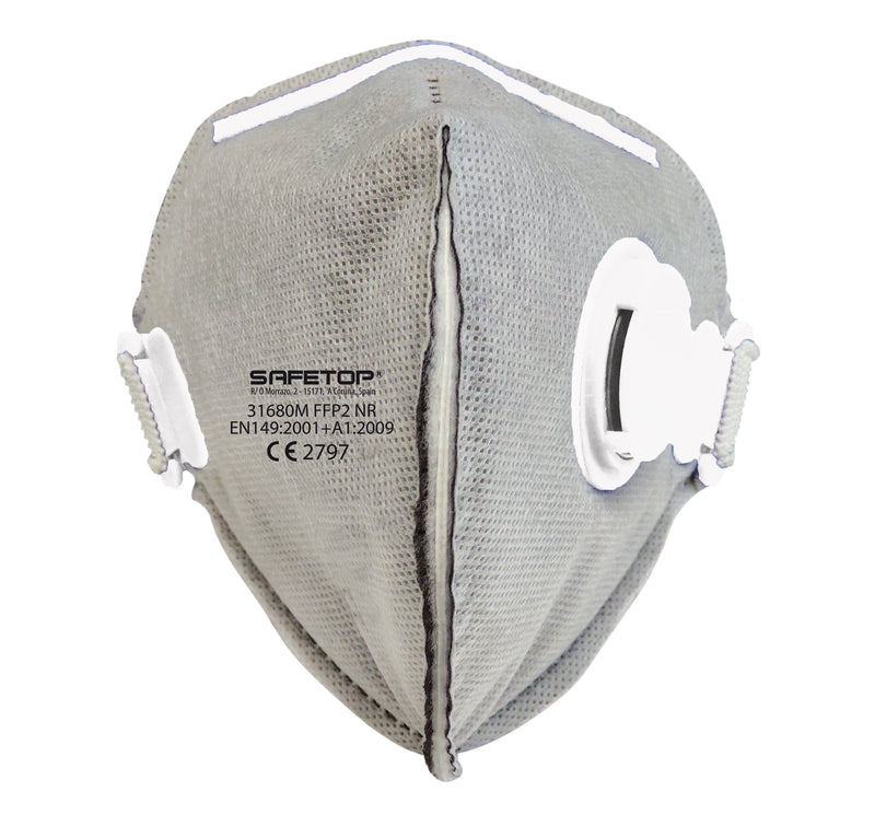 MASQUE VERTICAL PLIABLE CHARBON ACTIF FFP2 NR EMÉ SERIES