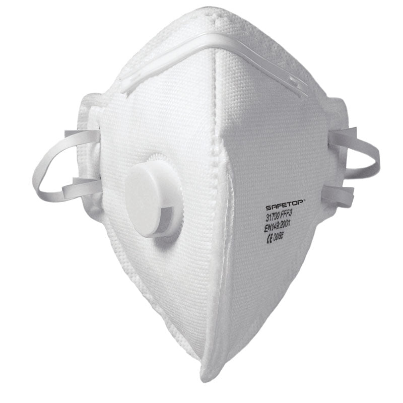 MASQUE PLIABLE VERTICAL AVEC MOUSSE INTÉRIEURE · VALVE FFP3 NR D