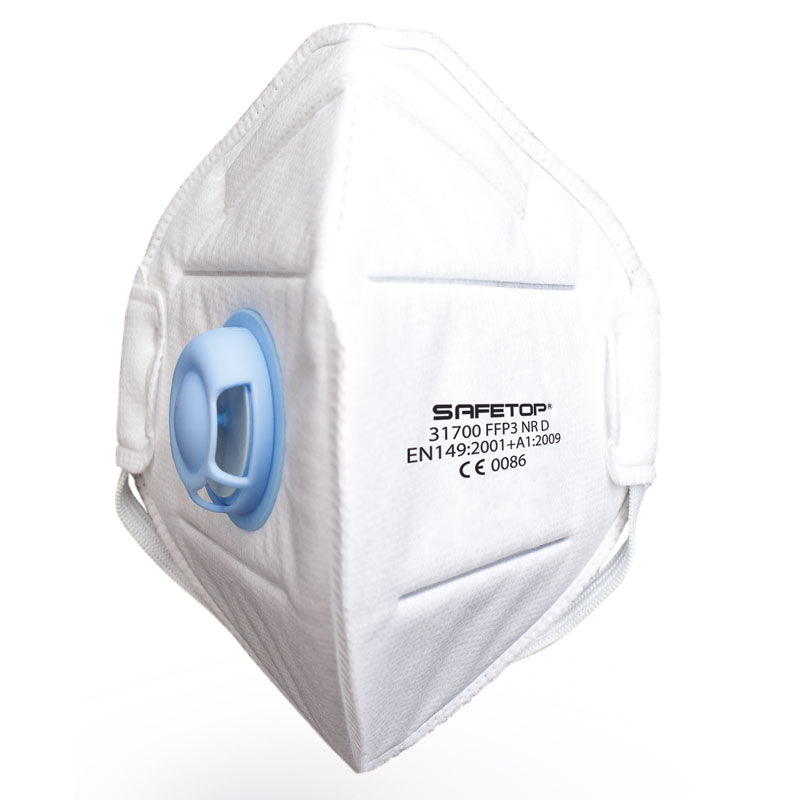 MASQUE PLIABLE VERTICAL FFP3 NR D AVEC VALVE SANS MÉTAL