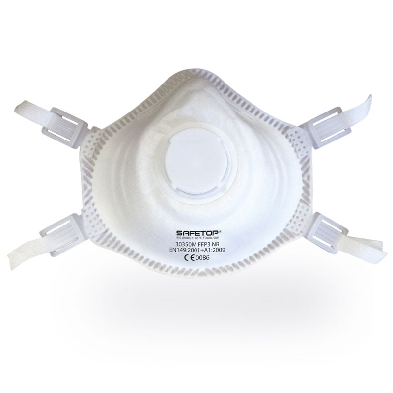 MASQUE JETABLE AVEC VALVE SANS MÉTAL FFP3 NR SERIE EMÉ 30350M