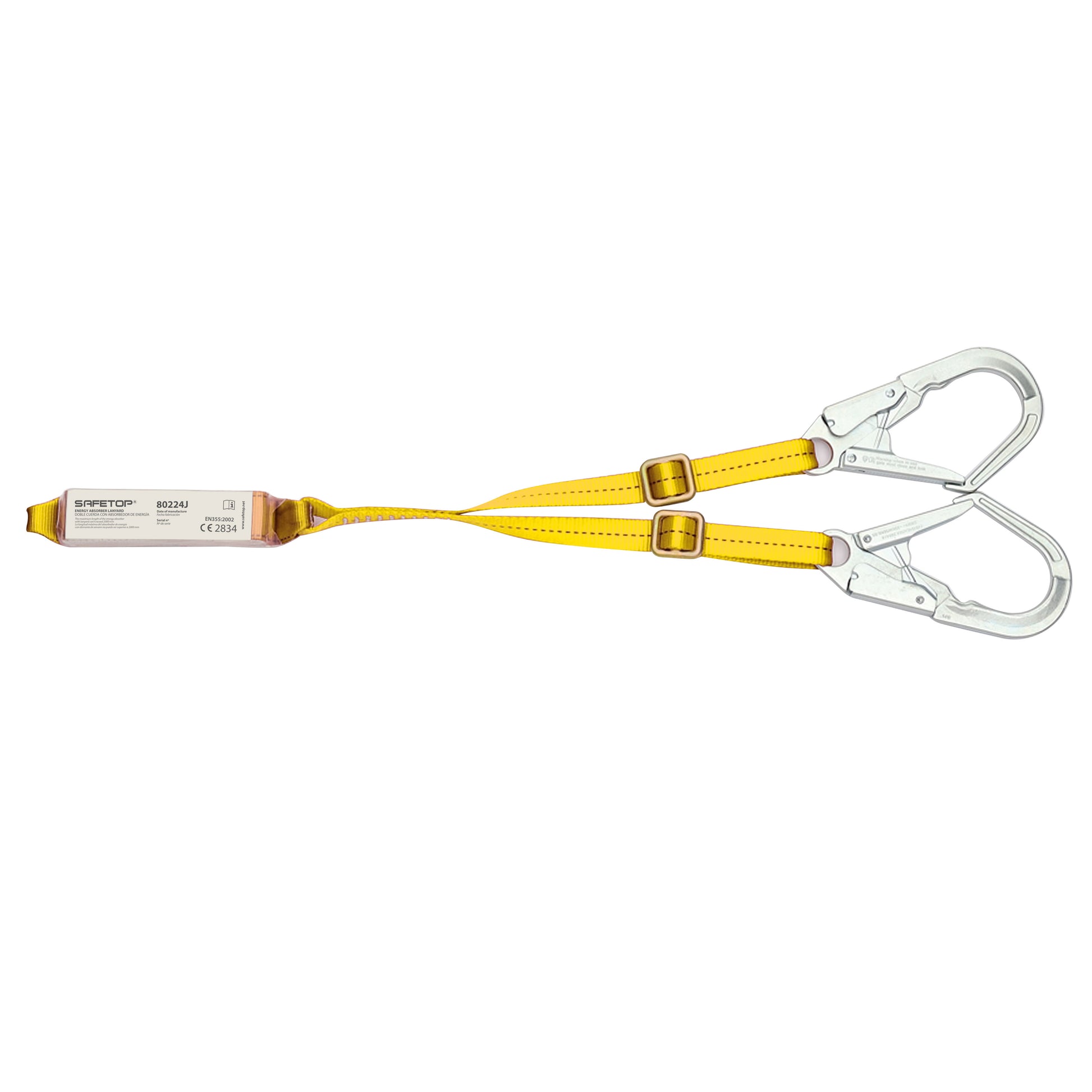 SANGLE DOUBLE RÉGLABLE 1,50–2M AVEC CONNECTEURS