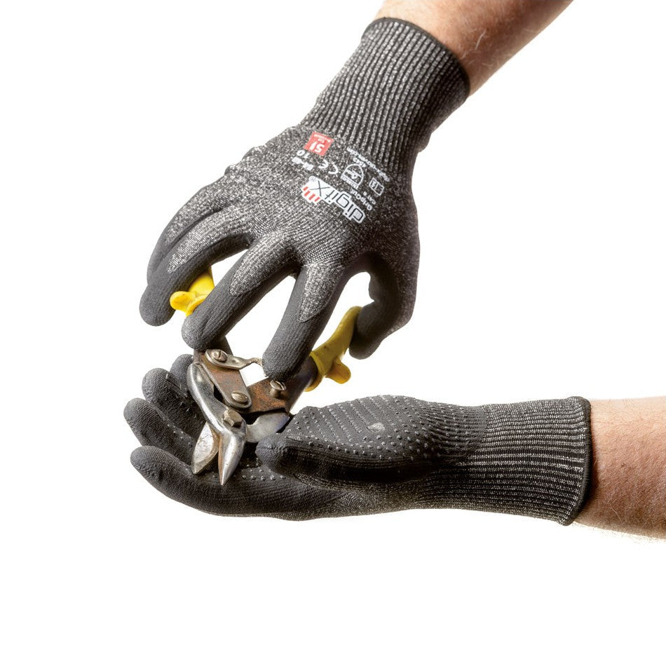 Image of X12 GANTS ANTI-COUPURE D ET THERMIQUE, POINTS SUR LA PAUME, GRIPCUT