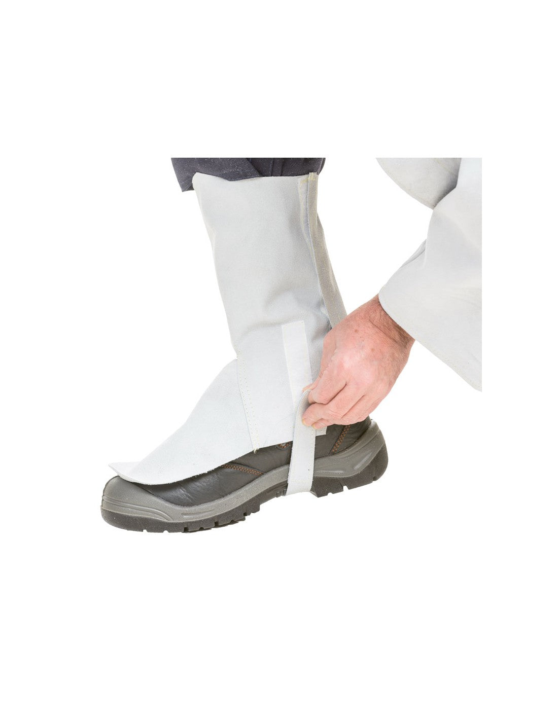 GUÊTRES EN CUIR GRIS QUALITÉ STANDARD