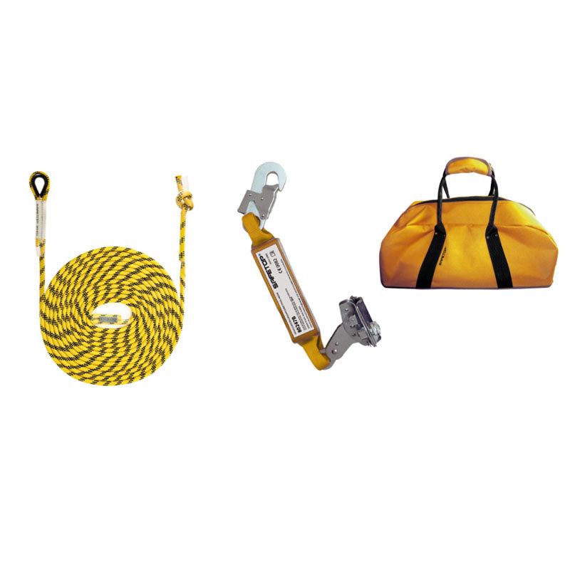 KIT LIGNE DE VIE VERTICALE, 80355 (50M)+ COULISSEAU 80247B+80156