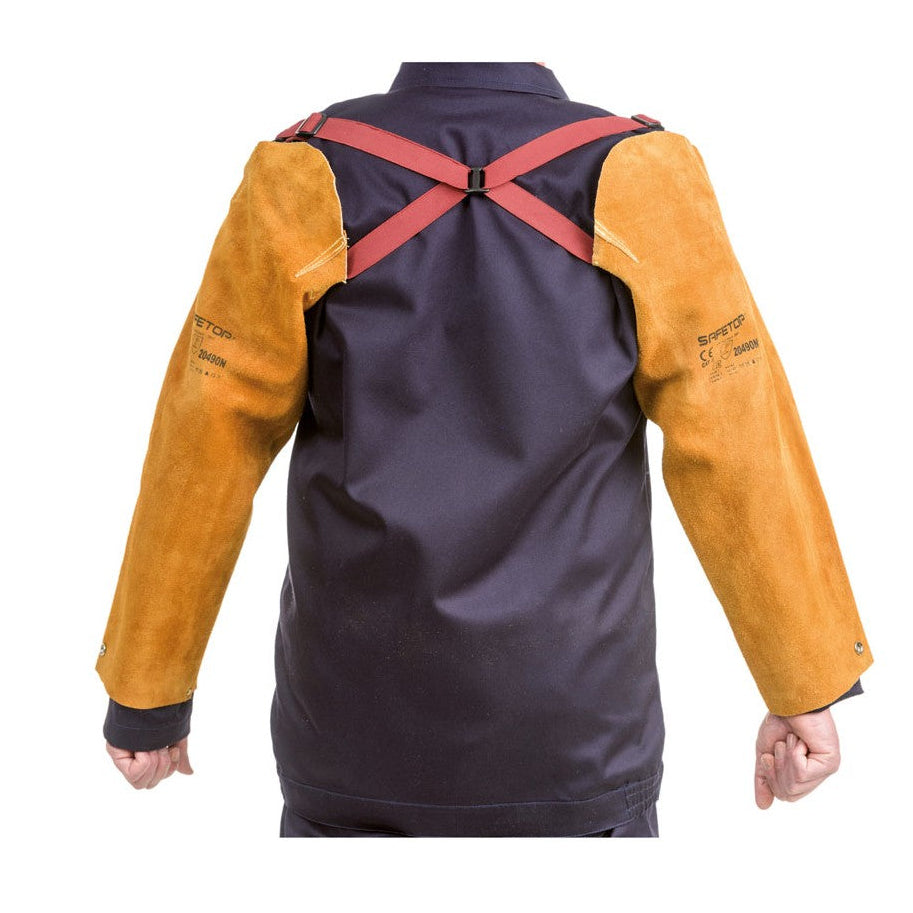 Image of MANCHES EN CUIR DE QUALITÉ SUPÉRIEUR AVEC BANDES CROISÉES