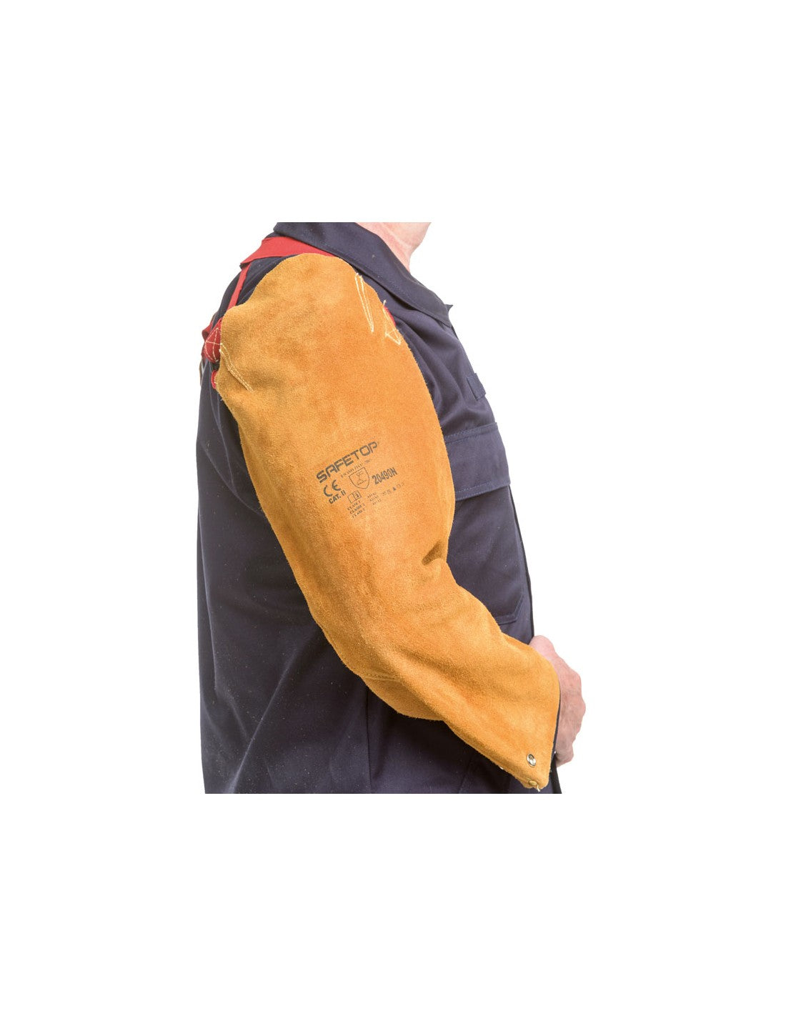 Image of MANCHES EN CUIR DE QUALITÉ SUPÉRIEUR AVEC BANDES CROISÉES