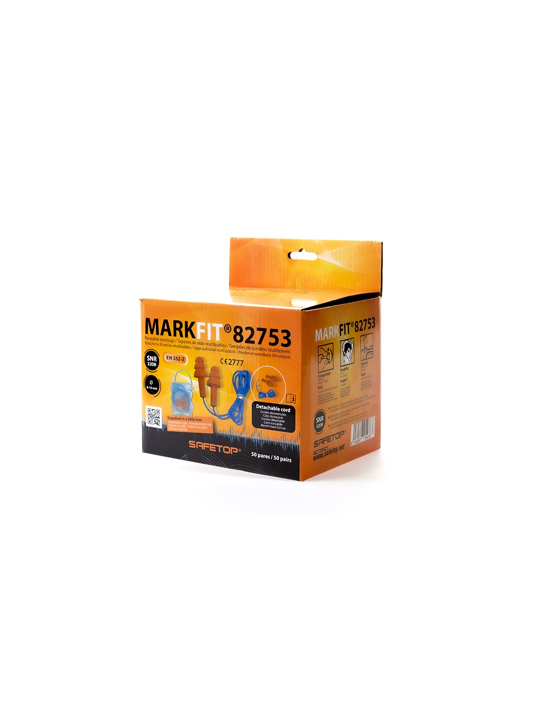 BOITE DE 50 BOUCHONS RÉUTILISABLES MARK FIT 82753