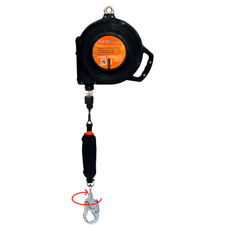 ANTI-CHUTE RÉTRACTABLE, HORIZONTAL-VERTICAL, MAXIROLL