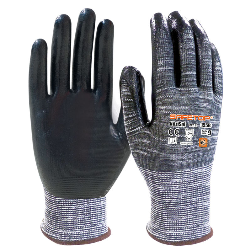 x12 GANTS ENDUCTION NITRILE, NITRISOL (1,32€/U)