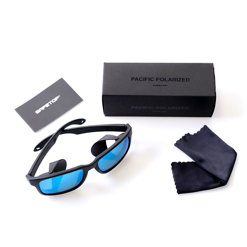 Image of LUNETTES POLARISÉES MIROIR BLEU 1F, PACIFIC BLUE