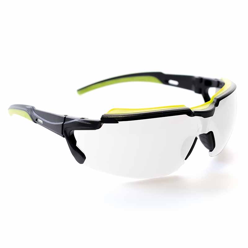Image of LUNETTES DE SPORT NOIRS VERTS, POMPEIA