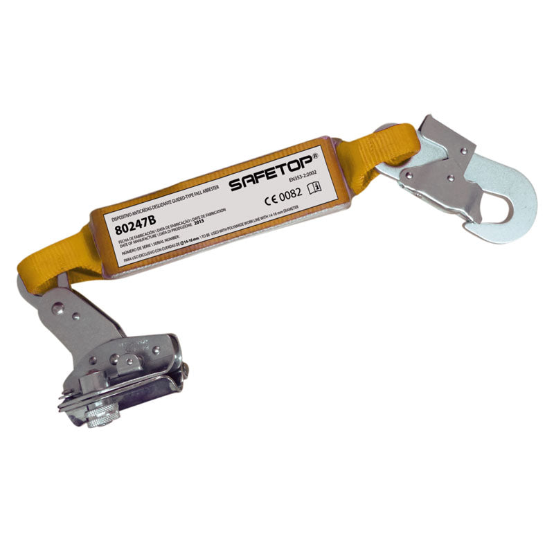 ROPE GRAB AVEC ABSORBEUR ET CONNECTEUR POUR LONGE 14-16 MM