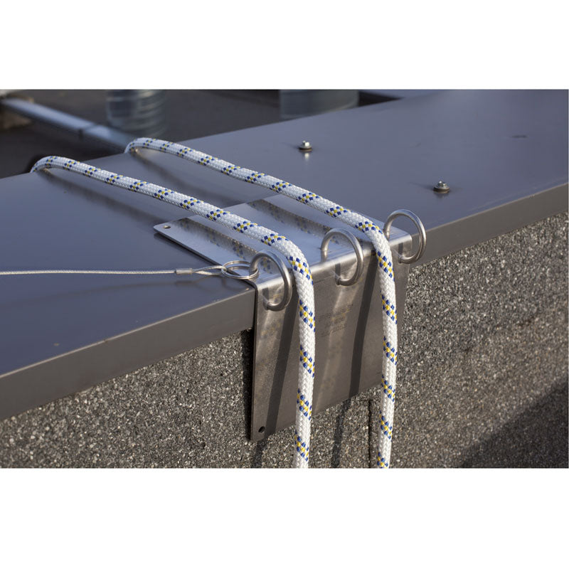 PROTECTEUR EN ACIER INOX 180x175,5MM POUR LIGNES DE VIE