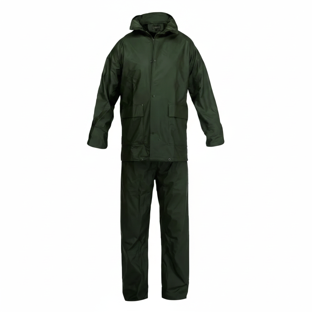 ENSEMBLE DE PLUIE PU STRETCH VERT