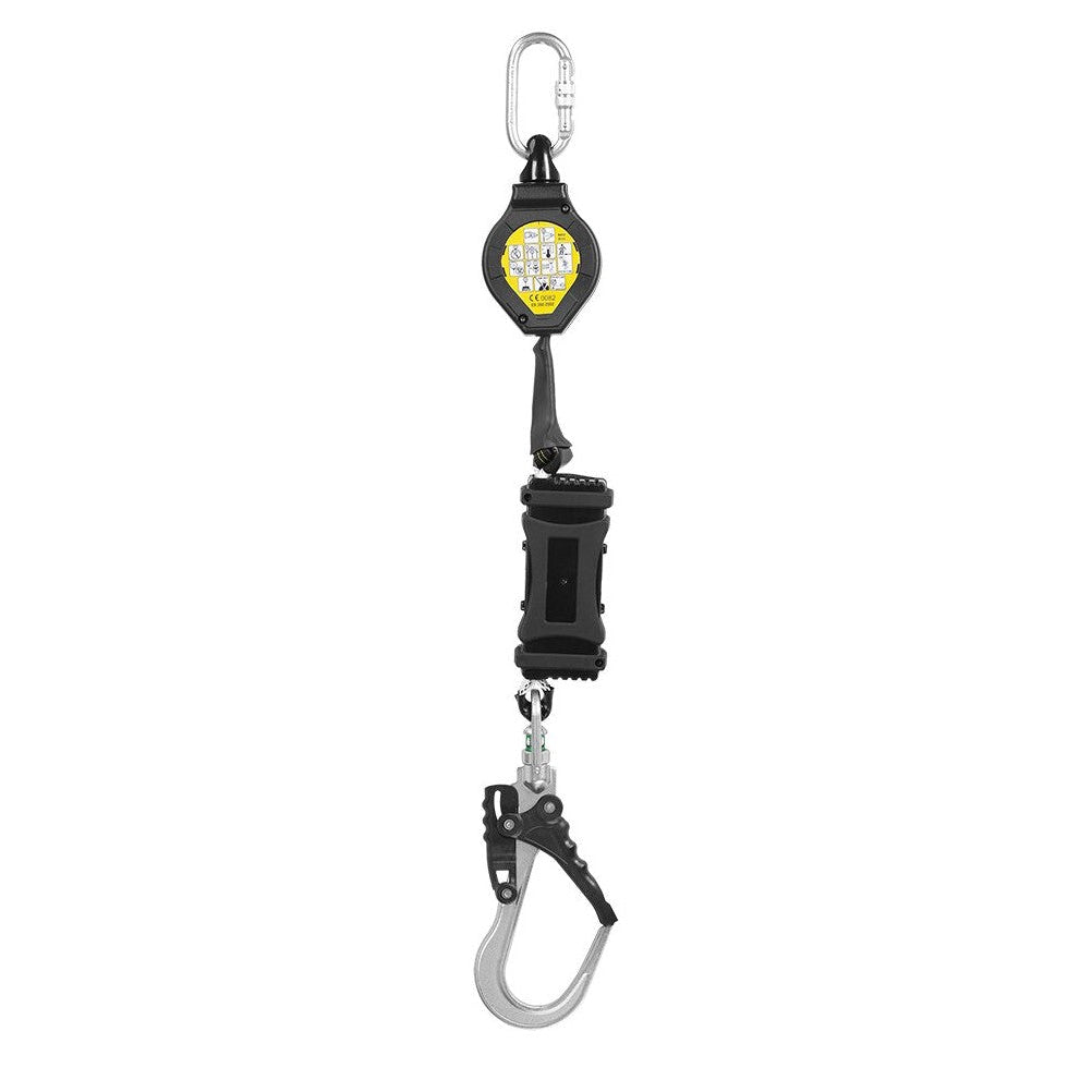 ANTI-CHUTE RÉTRACTABLE À SANGLE DE 2 M AVEC ABS, 140 KG ET FACTEUR 2 80230-AS