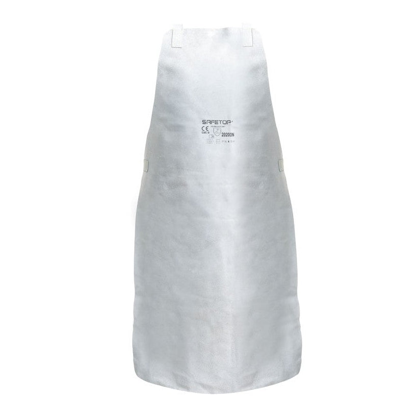 Image of TABLIER EN CUIR GRIS QUALITÉ STANDARD 90X60CM 20200