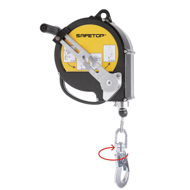 TREUIL DE CABLE 15 M, FIXABLE SUR TRÉPIEDS SAFETOP, TORNO-SAFE