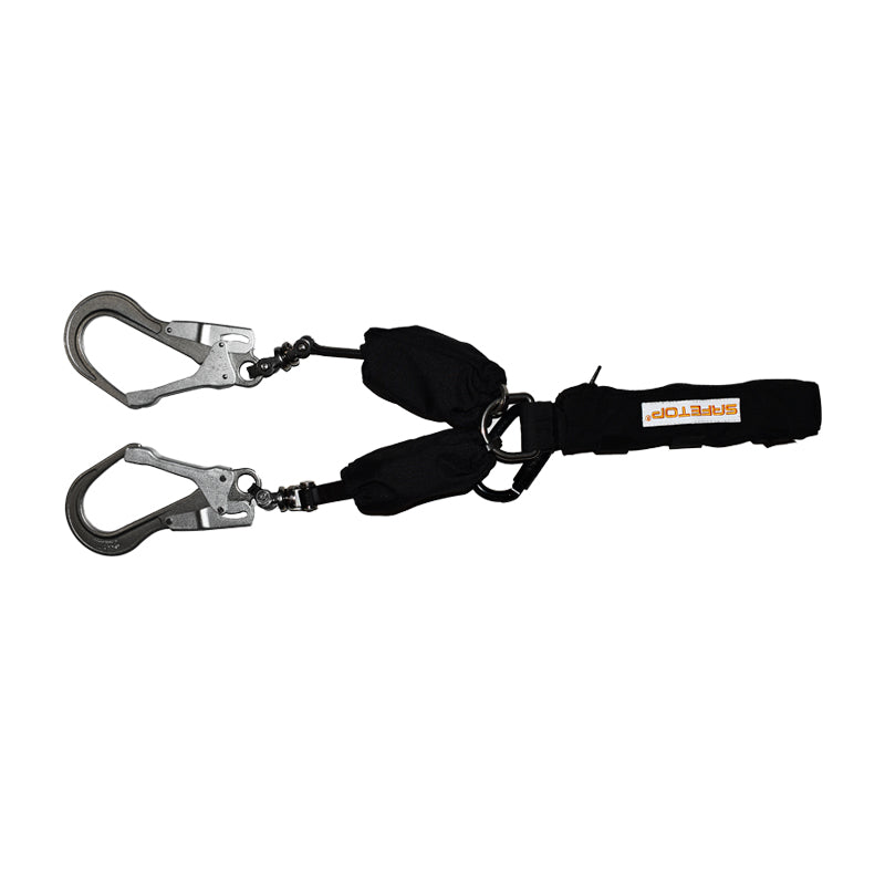 DOUBLE CORDE RÉTRACTABLE AVEC ABSORBEURS ET CROCHETS, TWIN SRL
