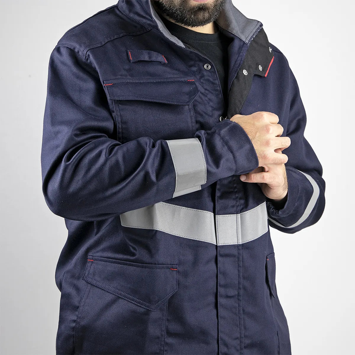 VESTE MULTIRISQUES LMA AVEC BANDES RÉFLÉCHISSANTES